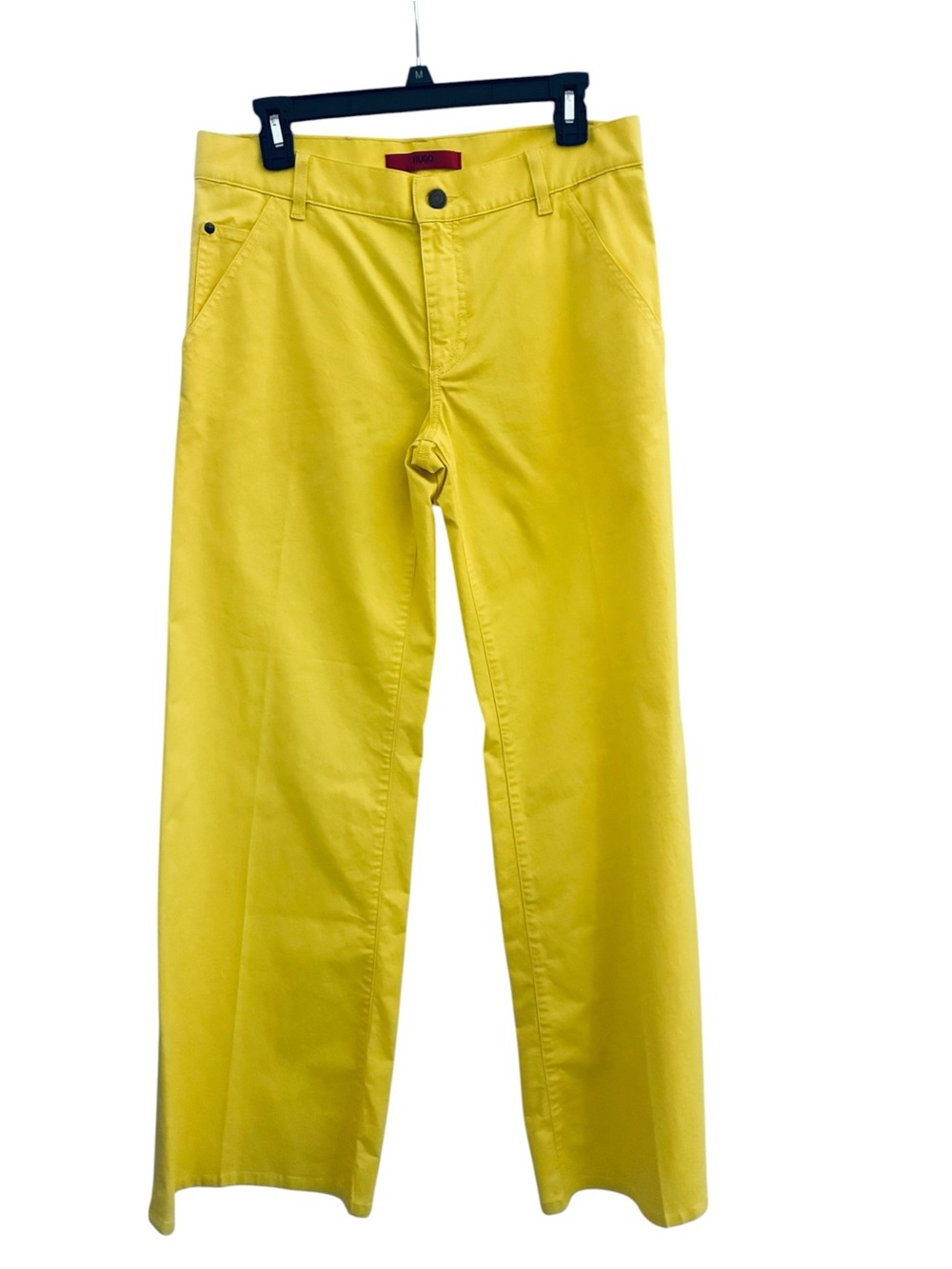 HUGO BOSS Bright Yellow Straight-Leg Chinos